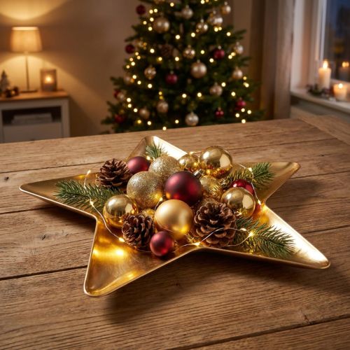 Weihnachtsteller Stern Deko