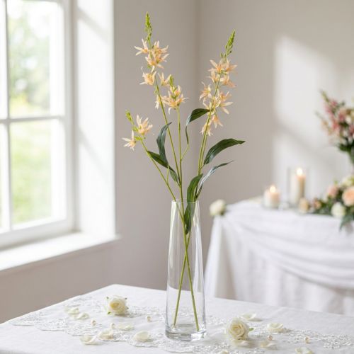 Artikel Künstliche Lilie Orange mit langem Stiel 110 cm Polyester 2 Stück