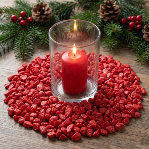 Dekosteine Naturstein Rot 9mm-13mm 2kg | Floristik24.at