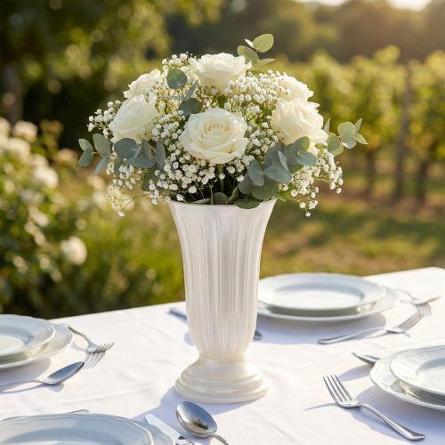 Einstellvase Kunststoff Perlmutt Ø16cm, H30cm | Floristik24.at