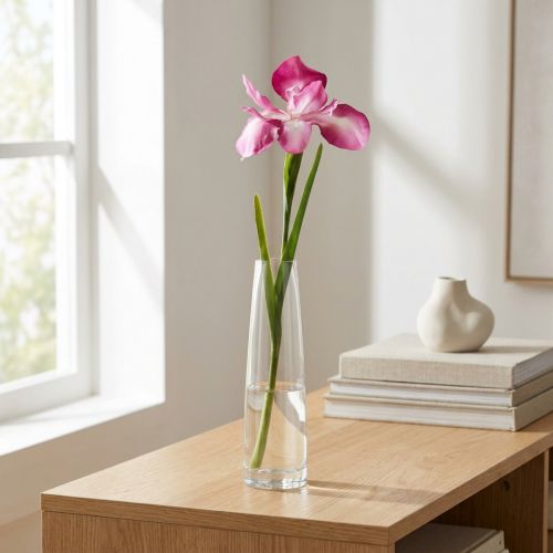 Künstliche Schwertlilie aus Kunststoff in Pink, 78 cm | Floristik24.at