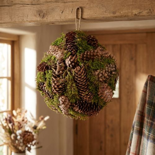 Artikel Zapfen-Moos-Kugel Naturdeko Ø25cm H25cm