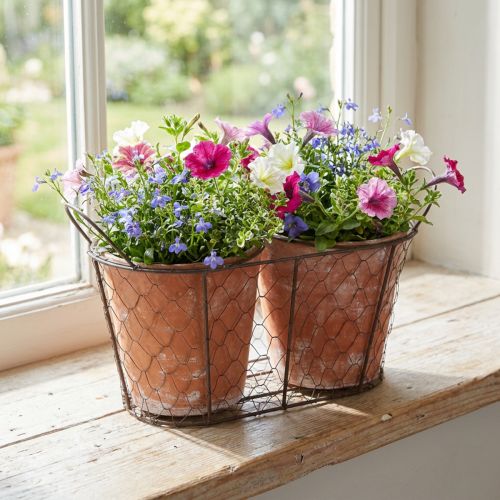 blumenbank garten für den im Freien, Tisch mit Mehreren Leiterständern, Pflanzgefäßhalter, Regal zur Präsentation von Blumentöpfen für den Innenbereich, für Veranda oder Gewächshaus Garten Waldspaziergang