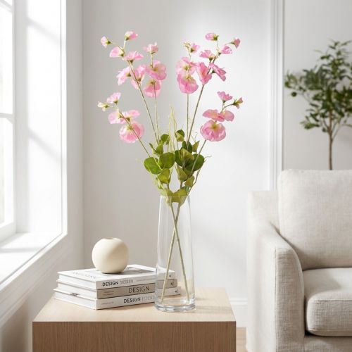 Künstliche Wicken in Rosa, 74 cm, 2 Stück | Floristik24.at