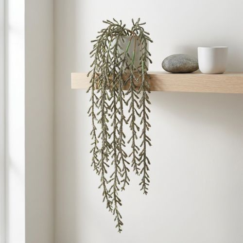 Sukkulenten-Ranke künstlich 114cm Grün mit Bronze-Metallic-Perlen | Floristik24.at