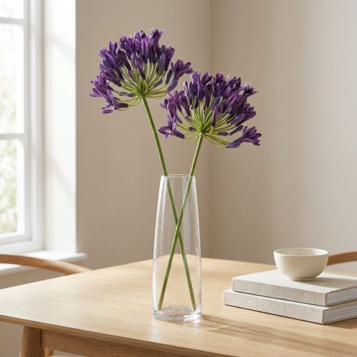 Agapanthus künstlich lila 75cm
