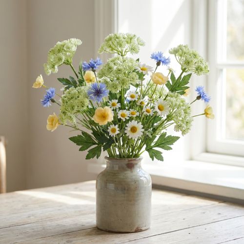Künstlicher Dill Weiß 49cm 6er-Set aus Kunststoff | Floristik24.at