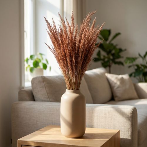 Getrocknetes Straußgras Agrostis Rotbraun 65cm 80g Dekoration | Floristik24.at