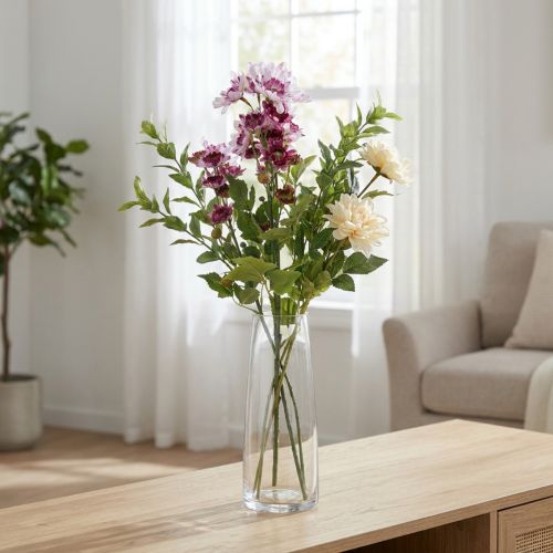 Künstliche Astern Seidenblumen Lila 80cm | Floristik24.at