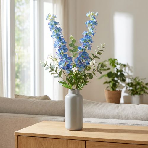 Rittersporn künstlich Blau 88 cm 2er-Set für Dekoration | Floristik24.at