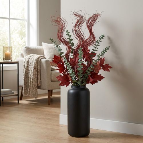 Artikel Getrockneter Deko-Zweig aus Korkenzieherweide Rot 80cm 70g