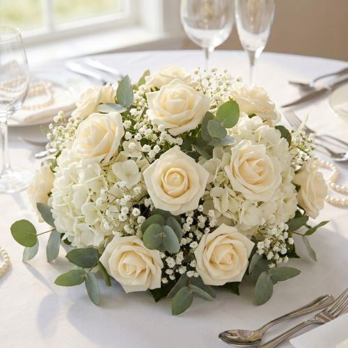 Foam Rose Ø3,5cm Creme 48 St | Floristik24.at