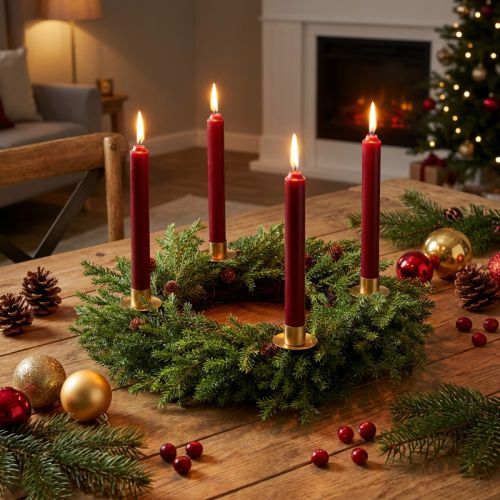 Artikel Künstlicher Tannenkranz grün-braun mit Zapfen Ø 49 cm für Weihnachtsdekoration