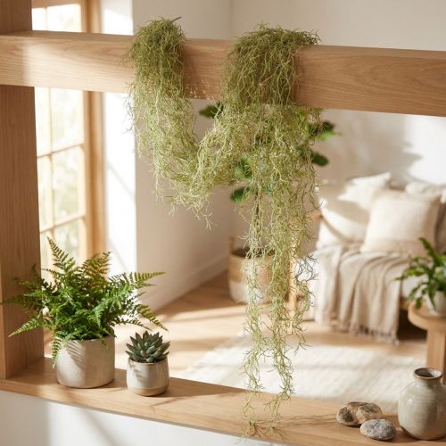 Künstlicher Tillandsia-Deko-Hänger Grün-Weiß 180cm | Floristik24.at