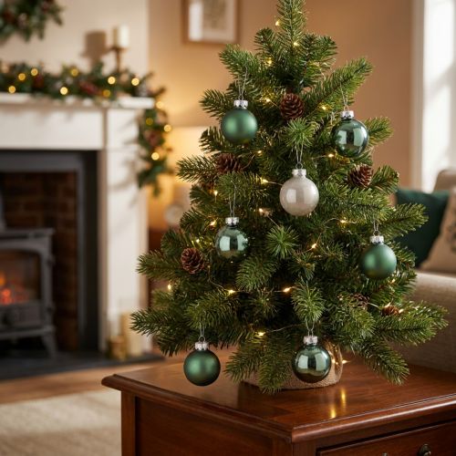 Mini Weihnachtskugeln Glas