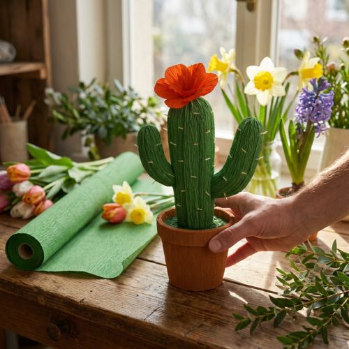 Floristen-Krepppapier Grün 50x250cm für Bastel- und Dekorationsarbeiten | Floristik24.at