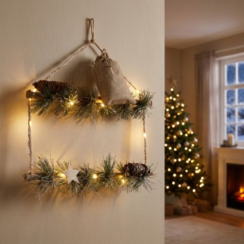 Wanddekoration Weihnachten mit