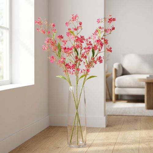 Artikel Künstlicher Blütenzweig Oncidium Orchidee 112cm Pink 3er Set