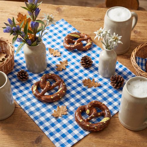 Artikel Brezel Streudeko Mini-Brezeln Kunststoff 4cm 6 Stück Braun
