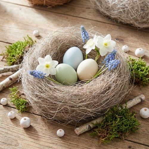 Artikel Palmfasern Weiß Gewaschen 1kg Naturmaterial für Deko und Bastelarbeiten