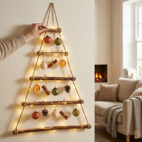 Wanddeko Holz Tanne geflammt 75×105cm Boho-Stil | Floristik24.at