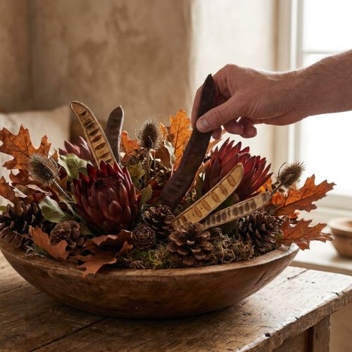 Trockenfrucht Scalettaschote Natur 25–50cm 25 Stück | Floristik24.at