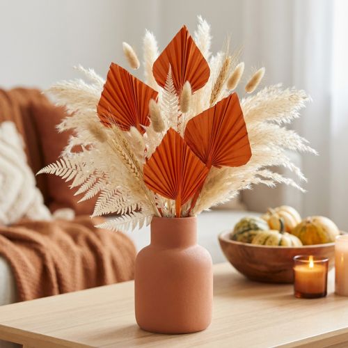 Mini Palmspear Orange aus natürlichem Palmenblatt, ca. 30–40 cm, 100 Stück | Floristik24.at