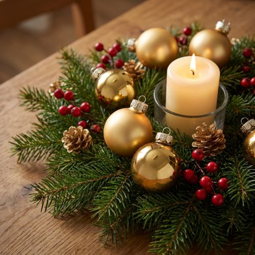 Mini Weihnachtskugeln Glas Ø3cm Gold Matt und Glänzend 22 Stück | Floristik24.at