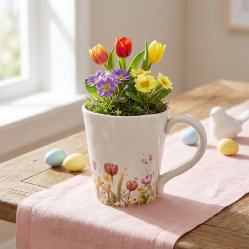 Pflanztasse aus Keramik mit