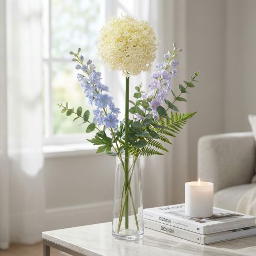Künstlicher Allium Cremeweiß Ø18cm L90cm für Wohnraum | Floristik24.at