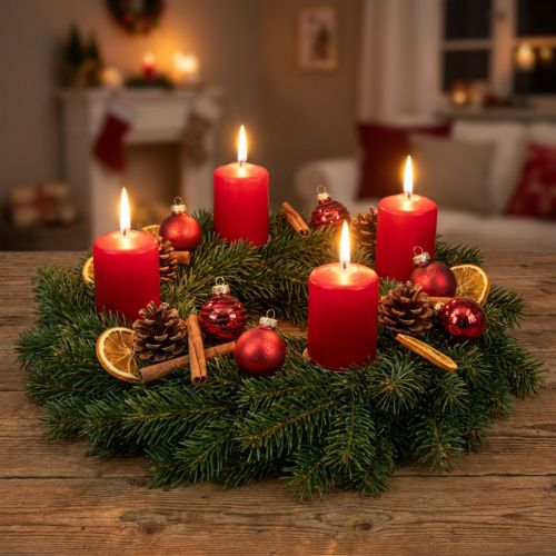 Mini Weihnachtskugeln aus Echtglas Ø3cm Rot Mix 9 Stück | Floristik24.at