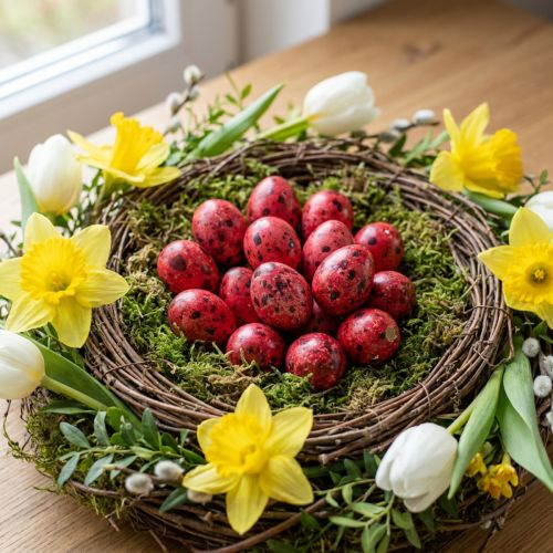 Wachteleier Rot 3cm Deko-Eier 50 Stück Osterdekoration | Floristik24.at