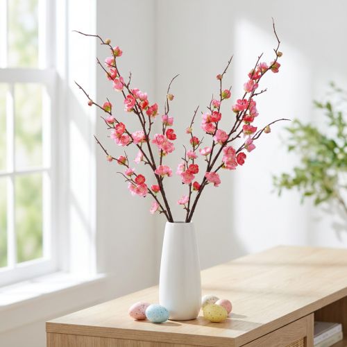 Kirschblütenzweig künstlich Dunkelrosa 96cm 2er-Set | Floristik24.at