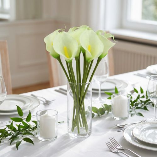 Mini Calla künstlich weiß L 28cm 12St | Floristik24.at