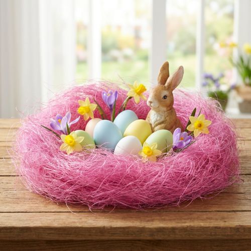 Sisalfaser Bastelgras Pink 300g | Floristik24.at