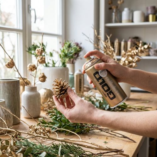 Artikel Farbspray Acryl Kupfer Chrom Effekt 400ml für Innenbereich