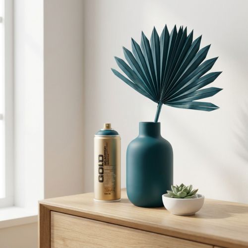 Sprühfarbe Lackspray NC-Acryl Petrol Blau Matt 400ml für Dekorationen | Floristik24.at