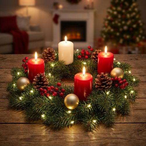 Micro LED Lichterkette Weihnachtsbeleuchtung Timer 180cm | Floristik24.at