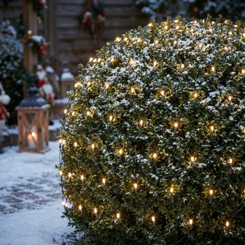 LED Lichternetz 384 Warmweiß 3m x3 m für Außen | Floristik24.at
