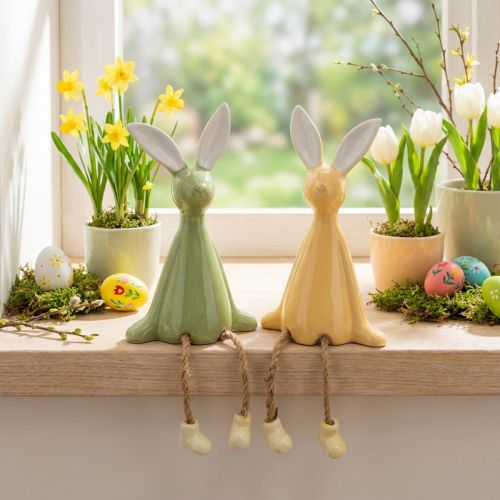 Keramik-Osterhase Kantenhocker