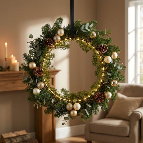 LED Ring aus Metall mit Timer,