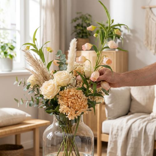 Artikel Laternenlilie künstliche Lilie Apricot 90 cm 2er-Set