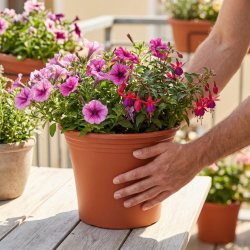 Topf „Irys“ Kunststoff Terrakotta Ø29cm H24cm 1 Stück | Floristik24.at