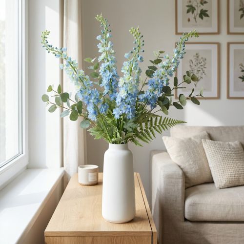 Künstlicher Rittersporn Delphinium Blau 130cm | Floristik24.at