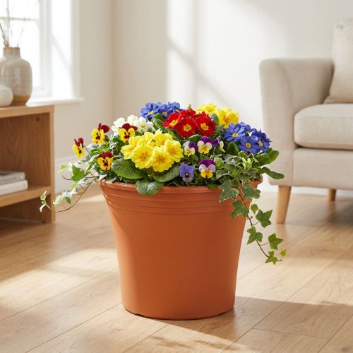 Topf aus Kunststoff terrakottafarben Ø38cm H31cm für Pflanzen | Floristik24.at