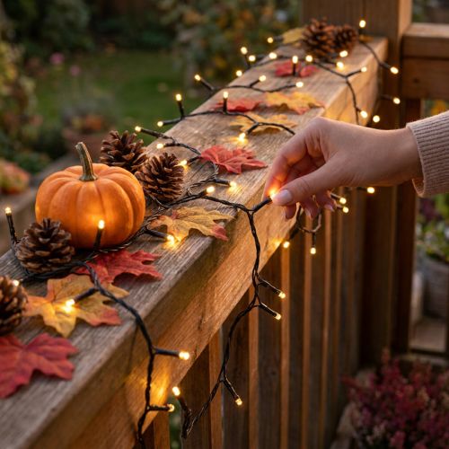 LED-Lichterkette Warmweiß für Innen und Außen, 80 LEDs, 6m | Floristik24.at