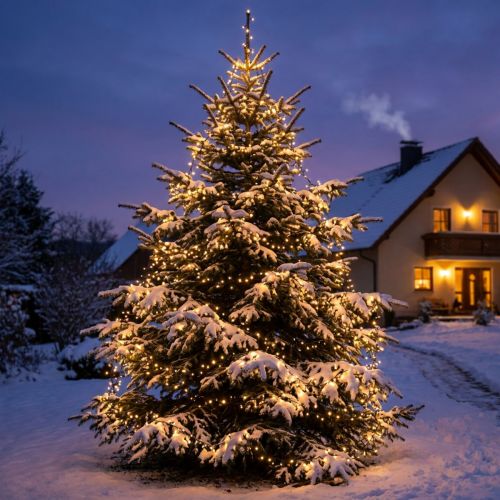 LED-Lichterkette 480 Warmweiß 36m Schwarz Innen und Außen | Floristik24.at