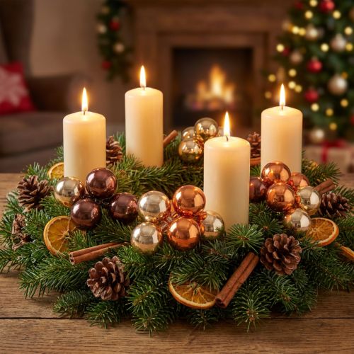 Artikel Spiegelbeeren Weihnachtskugeln Gold Braun Ø40mm 32 St