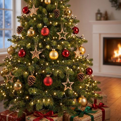 LED-Lichterkette Warmweiß 288 LEDs 260cm Außen
