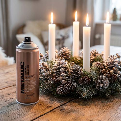 Lackspray Silber Metallic Effekt Acryllack 400ml für Dekorationen | Floristik24.at